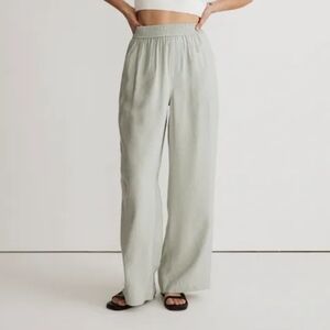 Madewell The Carley Wide-Leg Pant Sage Mist XS